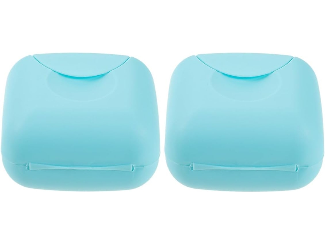 Conjunto De 2 Caixas De Armazenamento De Plástico Resistentes, Compactas E Portáteis.