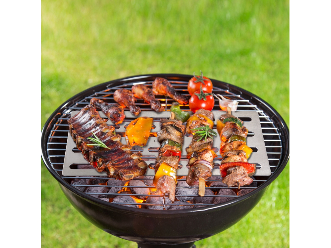 Prato de Churrasco de Titânio Lixada Portátil