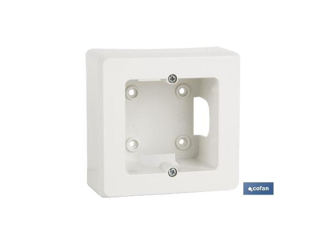 Zócalo superficie 94x96x43 para 1 elemento. blanco
