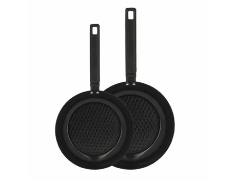 Frigideira Menastyl Alumínio Ø 24 Cm Ø 28 Cm (2 Unidades)