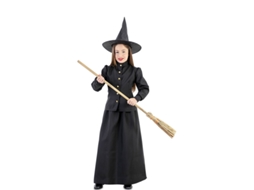 Fato de Menina EUROCARNAVALES Bruxa Negra Clássica (3-4 anos)