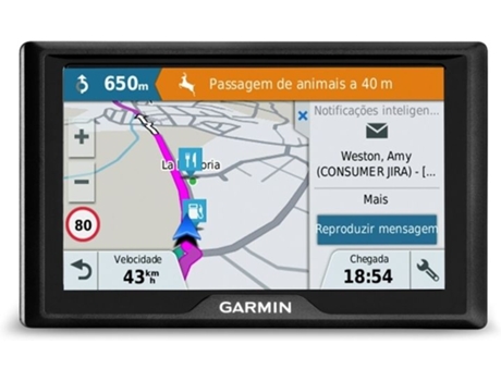 Sistema de Navegação 5'' GARMIN Drive 50LMT Travel Ed — Mapa Europa | 45 países | 1.5h de autonomia