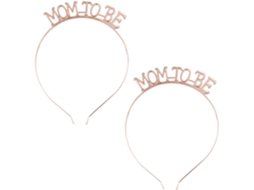 Conjunto De 2 Faixas De Cabelo Para Madrinhas, Em Liga Metálica, Design Elegante, Cor Ouro Rosa, Ideal Para Festas E Casamentos.