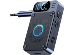 Transmissor Sem Fio, Conversor De Áudio Fm, Receptor De 3,5 Mm Com Visor Digital