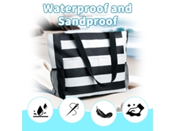 Bolsa De Viagem De Grande Capacidade? Bolsa De Praia Leve Com Vários Bolsos Oem
