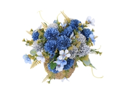Arranjo de Flores de Seda com Peônia, Crisântemo e Camomila, LAXISCREED