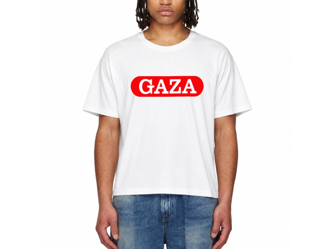 Camiseta Rockinstone Gaza Medical Aid Palestine T Jelly Luise com design exclusivo de designer.