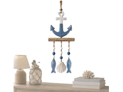 Decoração de parede em estilo náutico à beira-mar com ornamento de LED e