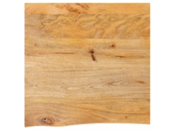 Vidaxl Tampo De Mesa C/ Borda Viva 80x80x3,8 Cm Mangueira Maciça