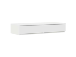 Gavetas de Cama Branco em Madeira Processada 80x36,5x16,5 cm