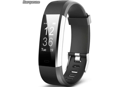Relógio Conectado Smartwatch MARQUEUNE Ip68 Pedômetro À Prova D'Água para Iphone Samsung Huawei Smartphone Mulheres Homens Preto