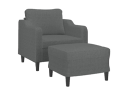 Sofa Chair With Footstool, Sofa Chairs With Footstools Vidaxl Amarelo Tecido (n/a)
