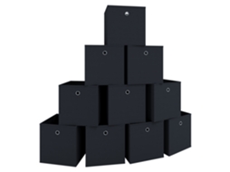 Conjunto De 10 Caixas Dobráveis Caixa Dobrável Boxas Vcm
