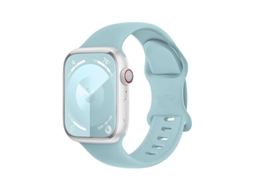 Pulseira de Silicone Halinuia para Apple Watch S1 11/ultra 1 3/se1 2 , Fecho em Formato de Oito, Design Esportivo Respirável,azul Céu (42 49 Mm)