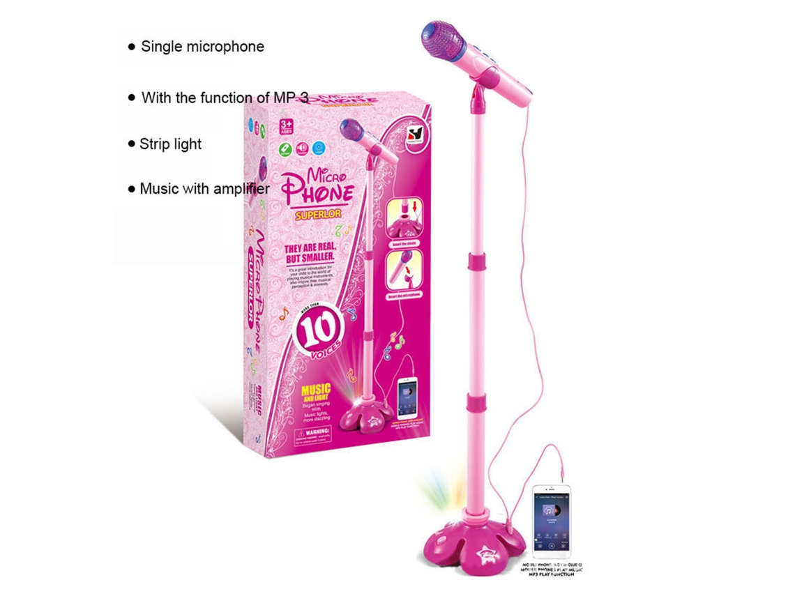 Mali brinquedo Microfone Infantil Educativo Musical para Aprendizagem e Performance Infantil