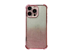 Capa De Celular Tpu Com Glitter Eletropolado E Quatro Cantos À Prova De Choque