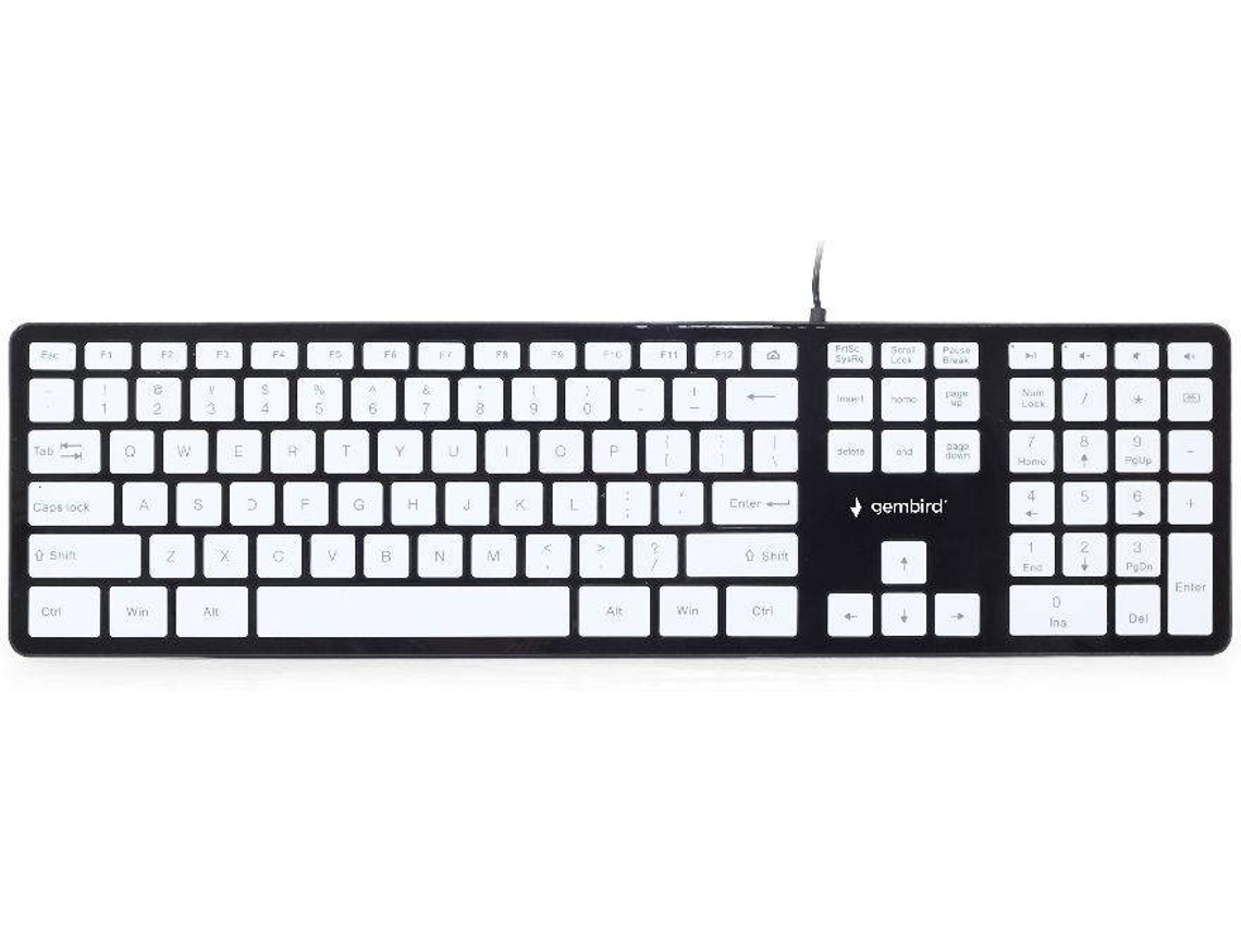 Teclado GEMBIRD KB-MCH-02-BKW (Layout US - Teclado Numérico)