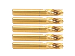 5 Peças Fresa Espiral De Hélice Única Aço De Alto Desempenho Fresa Cnc 6x15x50mm Ferramenta De Corte