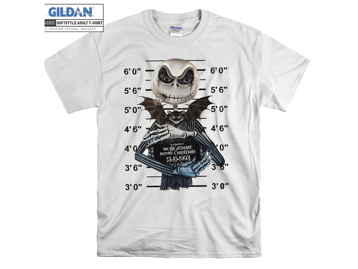 T-shirt Rockinstone Vintage Jack And Sally Mugshot（xxl）
