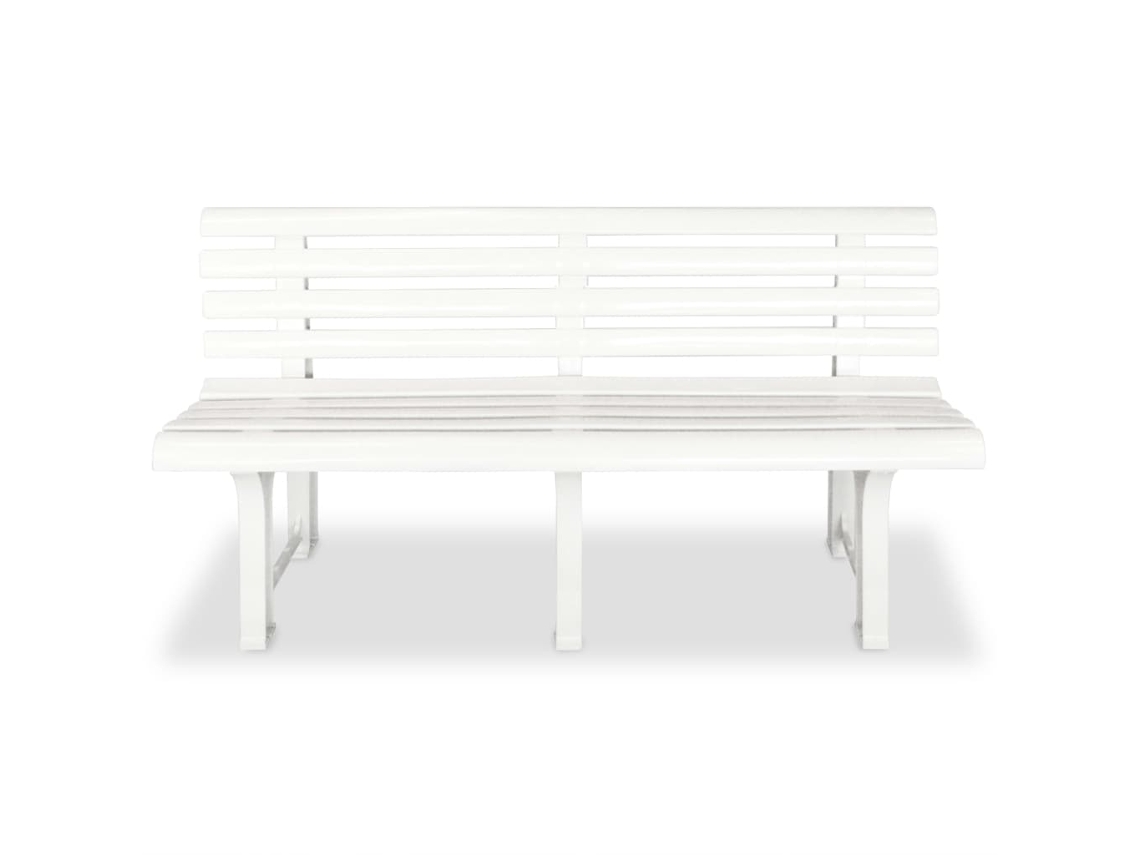 Maison Exclusive - Banco De Jardim 145,5 Cm Plástico Branco