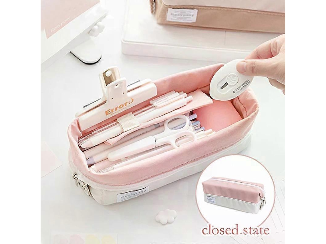 Estojo Kawaii Macio Para Lápis, Grande Capacidade, Bolsa Fofa Volta Às Aulas, Meninas, Artigos De Papelaria Coreanos Yjd Aquaforge