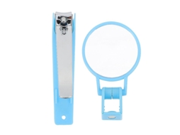2pcs Cortador De Unhas Com Lupa Allinless