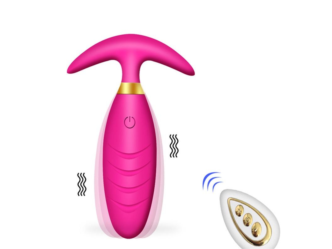 Vibrador de Controle Remoto Sem Fio de 10 Frequências para Adultos Vermelho YIZHOOD