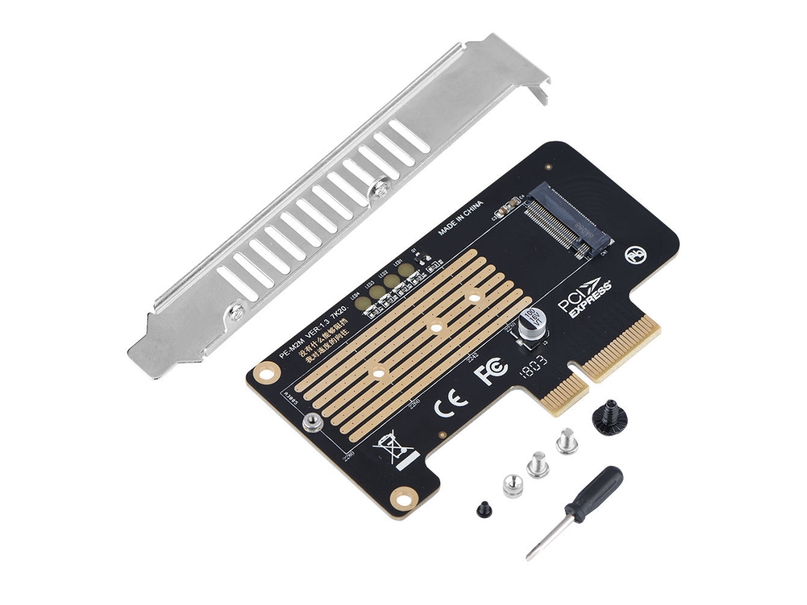 Placa Adaptadora (ngff M.2 Mkey Nvme Ssd Para Expansão De Desktop Pci-e X4)