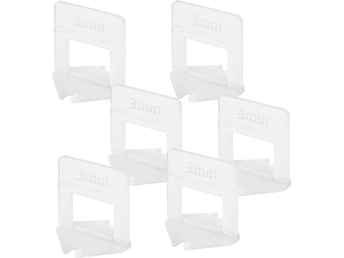 500 Tiras Niveladoras de 3mm para Colocar Azulejos 1 4mm Transparentes