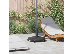 Vidaxl Base Para Chapéu De Sol 24.45 Kg Cinzento-escuro Redondo