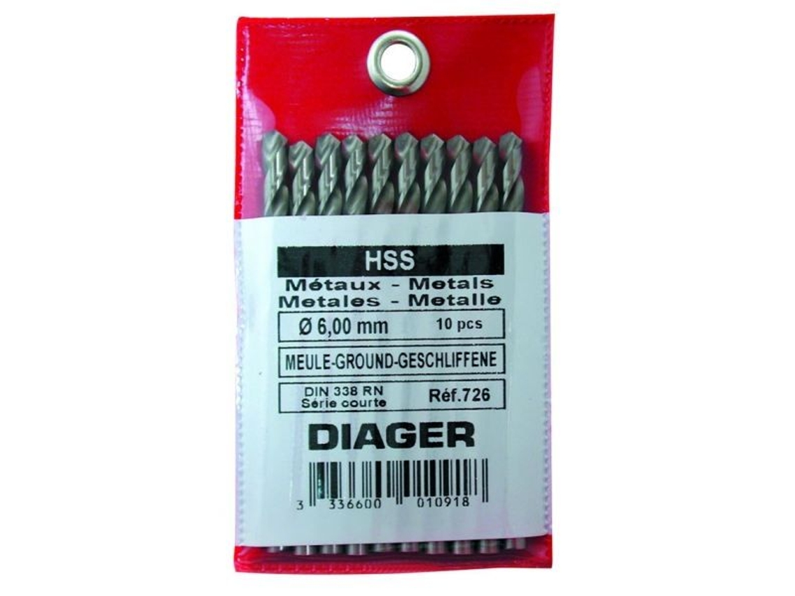 Broca para Metal Hss Pro com Diâmetro 05 5 DIAGER