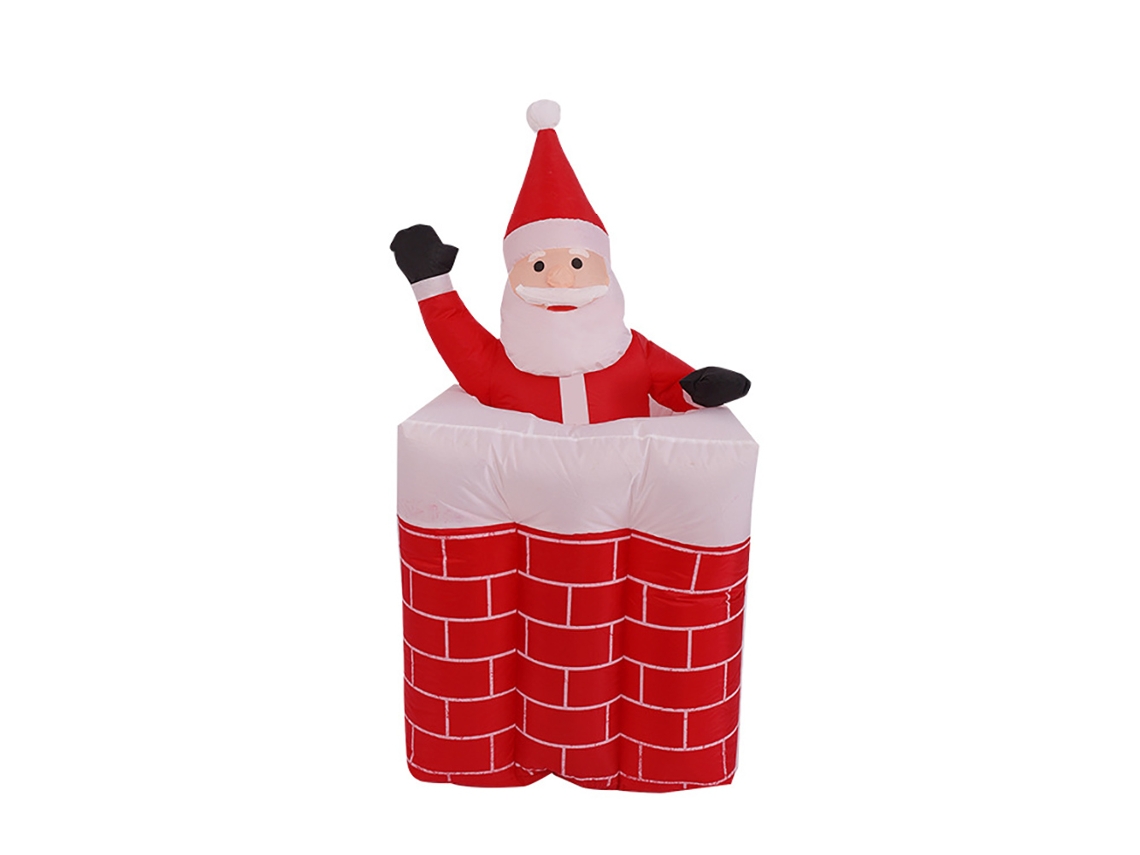 Laxiscreed Papai Noel Inflável De 1,6m Com Iluminação Para Decoração Natal Interior E Exterior