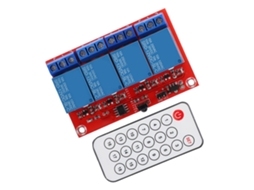 Laxiscreed Módulo De Relé Receptor 4 Canais Com Infravermelhos Para Transmissão E Controle Remoto