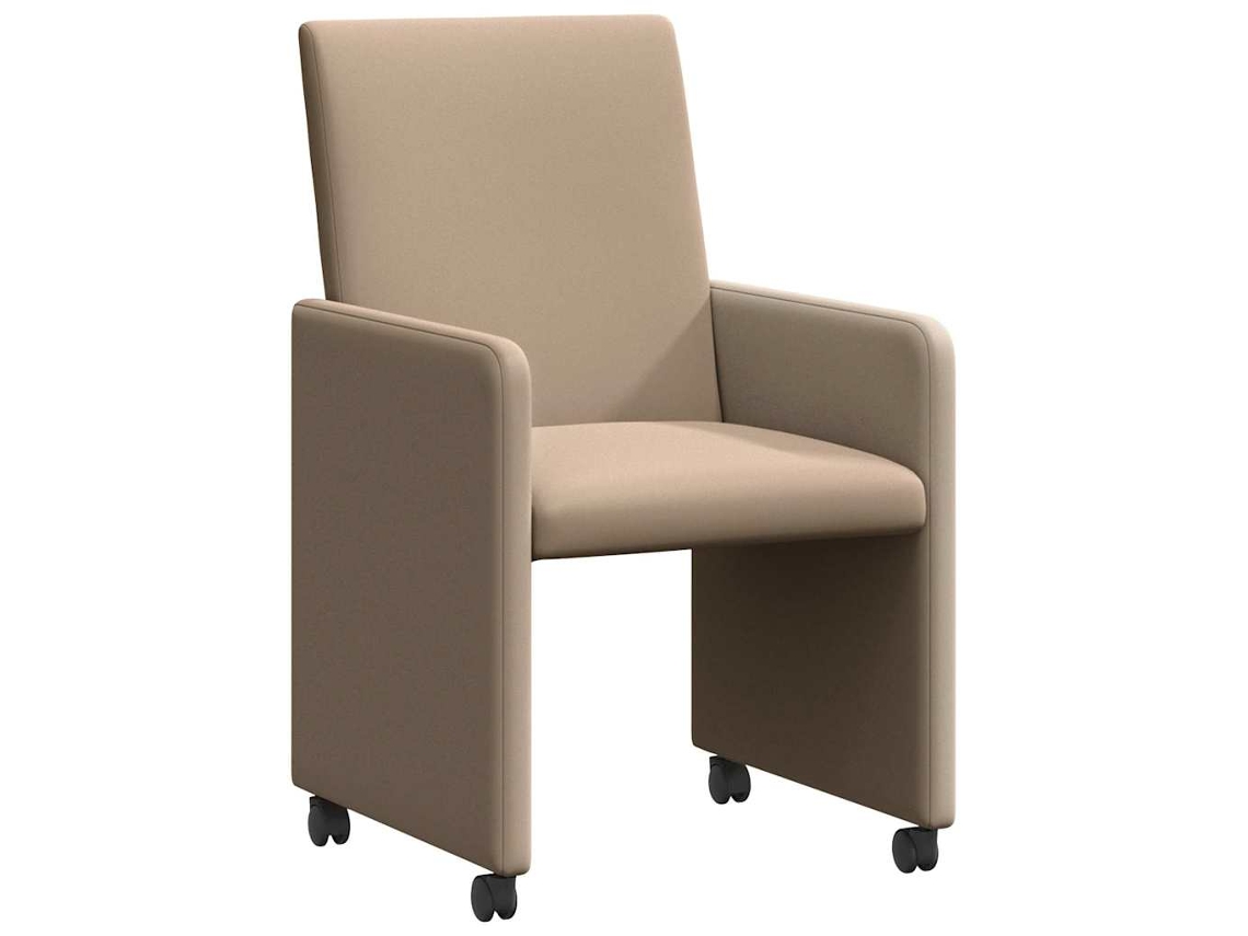 Conjunto 2 Cadeira De Jantar Vidaxl Castanho Couro Sintético (57 X 66 X 94 Cm)