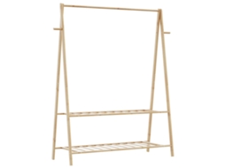 Clothes Rack, Clothes Racks Vidaxl Marrom Bambu (132 Cm)