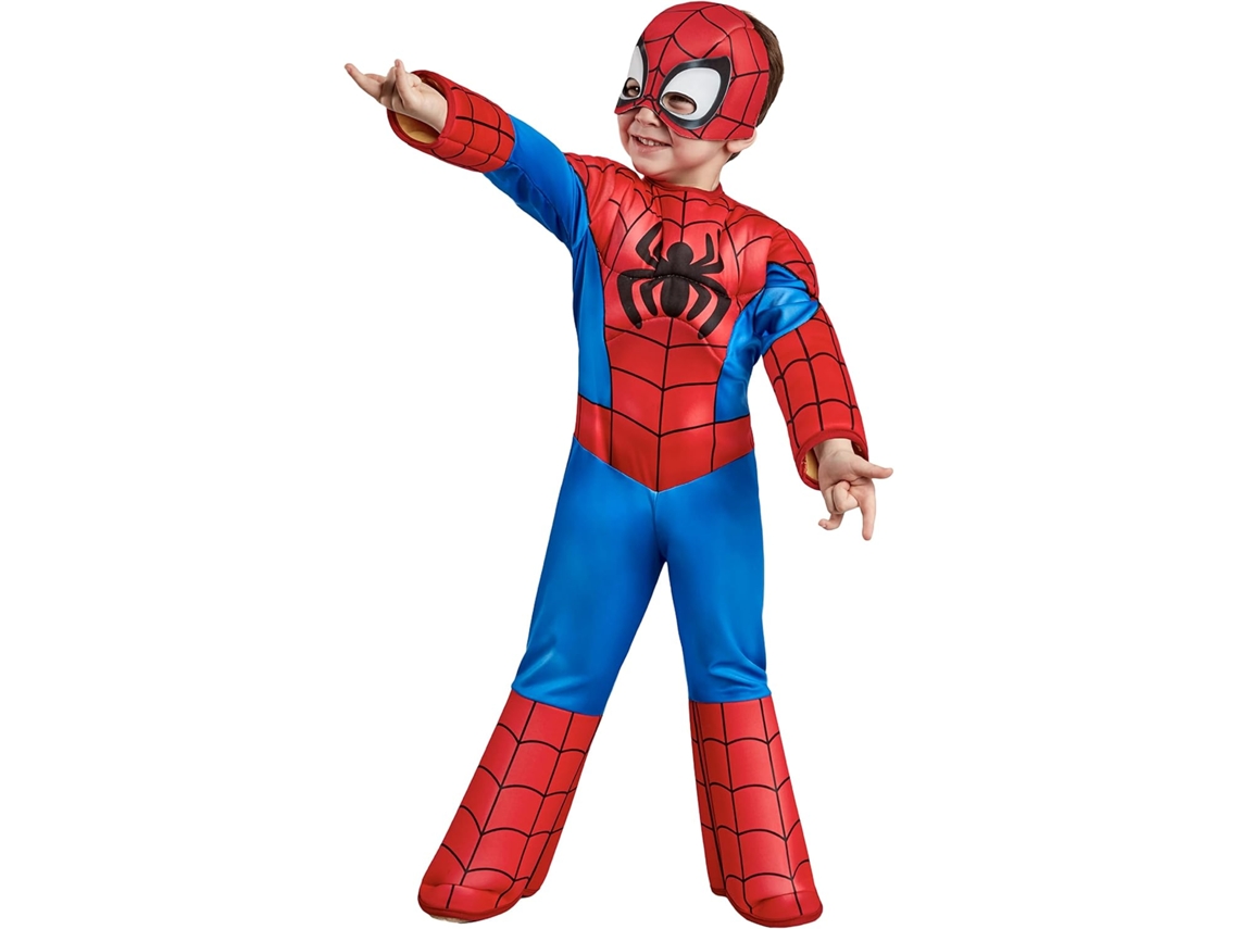 Rubies Disfraz Spidey Deluxe para Niños Y Niñas, Jumpsuit de Lujo, Cubrebotas Y Máscara, Oficial Spidey Friends para Carnaval, Halloween, Navidad Y