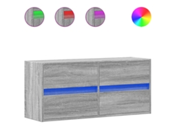 Tv Wall Cabinet, Tv Wall Cabinets Vidaxl Cinzeto Madeira Processada (n/a)