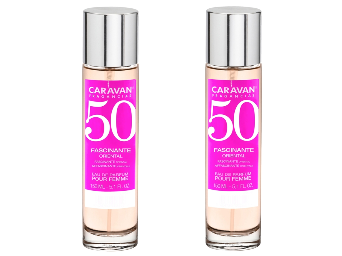 Conjunto de 2 Perfumes Femininos Nº50 150Ml CARAVAN