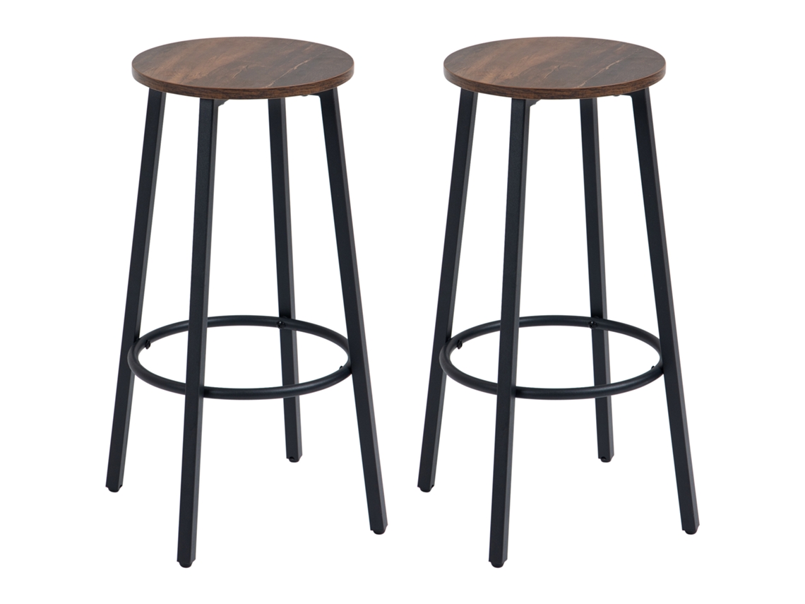 Conjunto de 2 banquetas de estilo industrial BTFORUS