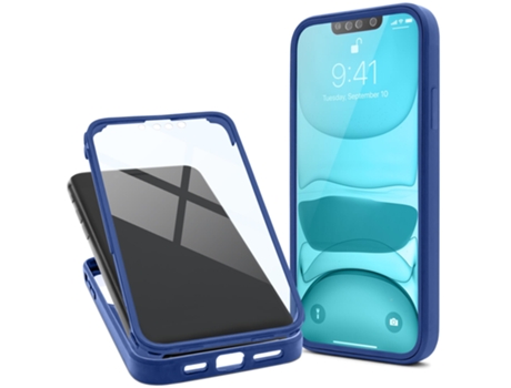 Película de Ecrã Borda Proteção Frente Verso para iPhone 14 Plus MOOZY Transparente