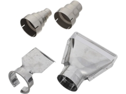Kit De Acessórios De 4 Peças Em Aço Inoxidável Prateado Para Bicos Eficientes De Água Quente E Fria.