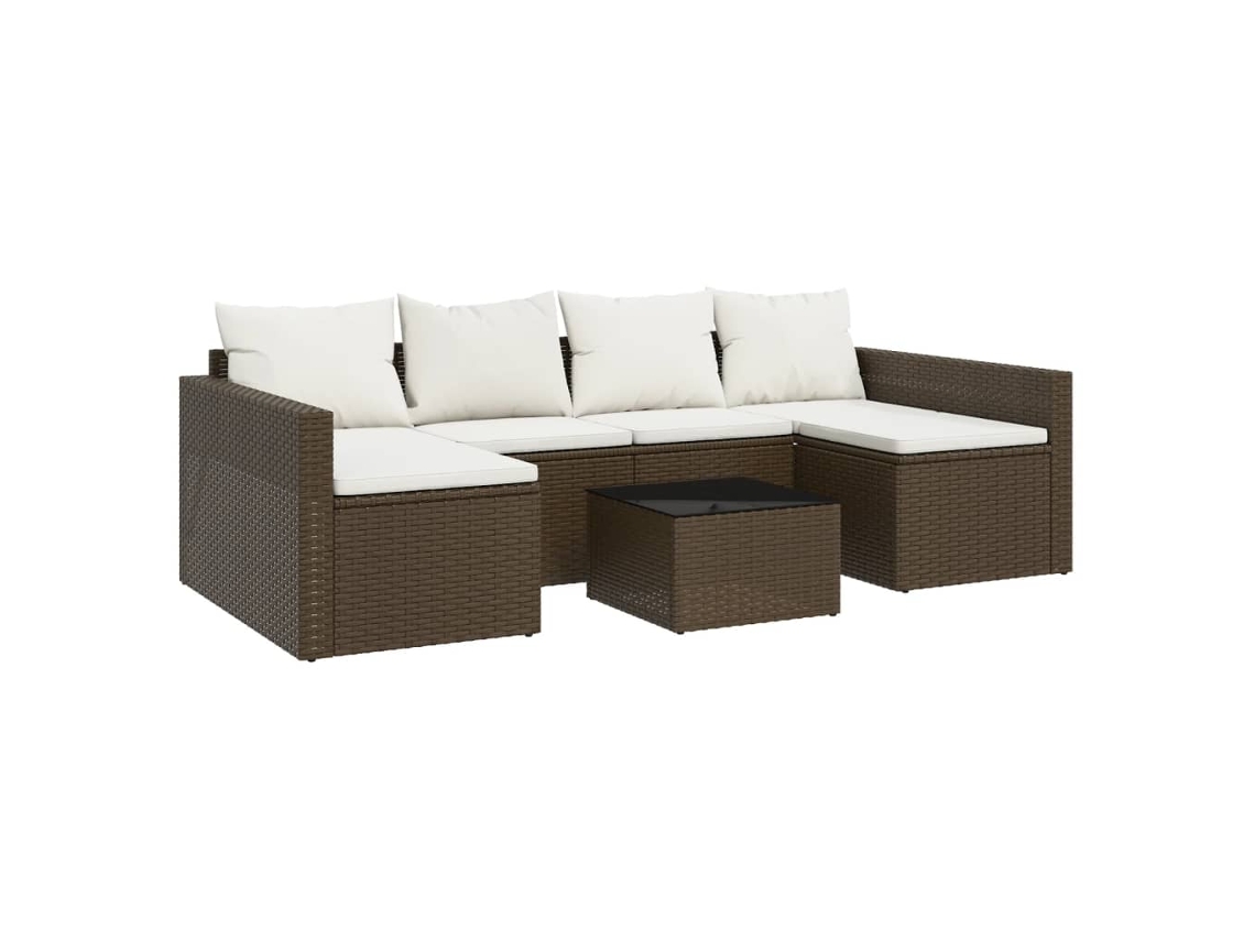 Garden Lounge Set, Garden Lounge Sets Vidaxl Marrom Rattan / Vime (n/a)