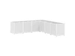 Garden Planter, Garden Planters Vidaxl Branco Polipropileno (160 X 160 X 53 Cm)