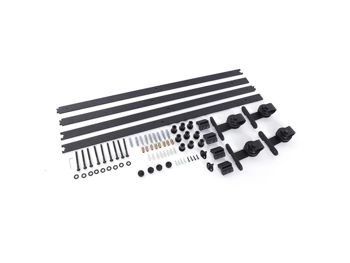 Roldanas Laxiscreed Para Portas De Celeiro Americana Curvas Em T, Ideal Para Portas Duplas De 4 Metros