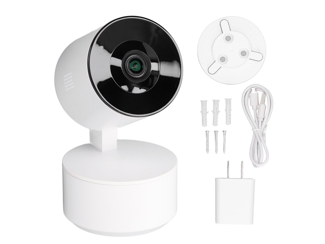 Câmera De Segurança Inteligente Wifi 1080p Com Visão Noturna E Rotação