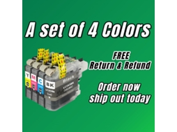 Conjunto De 4 Cores brother Lc163 Lc161 Para Brother Dcp-j152w/dcp-j470dw/dcp-j870dw/dcp-j552dw