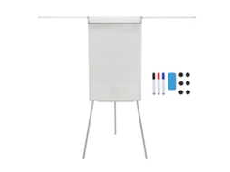 Quadro Branco Flipchart Magnético 100x70 Cm Com Altura Ajustável E Tripé