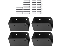 Kit De 4 Suportes Para Corrimão De Deck, Conectores Para Corrimão De Escada, Acessórios Para Deck, Melhora A