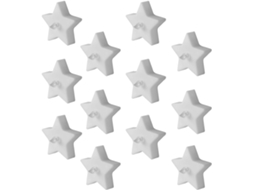 Conjunto De 12 Velas Led Em Formato De Estrela, Com Luz Branca Quente E Baterias Integradas Para Uma Decoração Romântica...