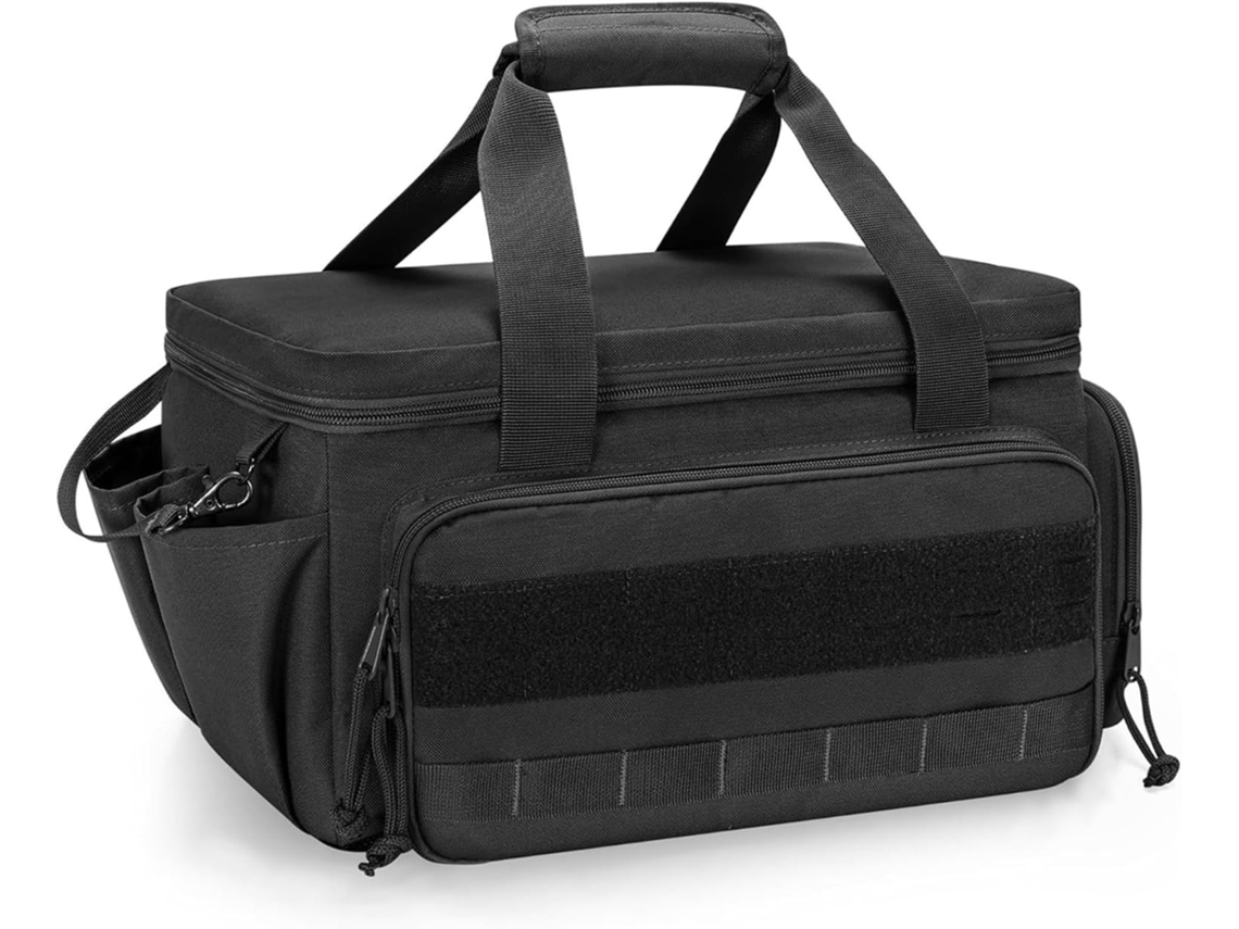 Bolsa organizadora multifuncional para ferramentas, impermeável e de grande capacidade, com compartimentos e diversos bolsos, ideal para...
